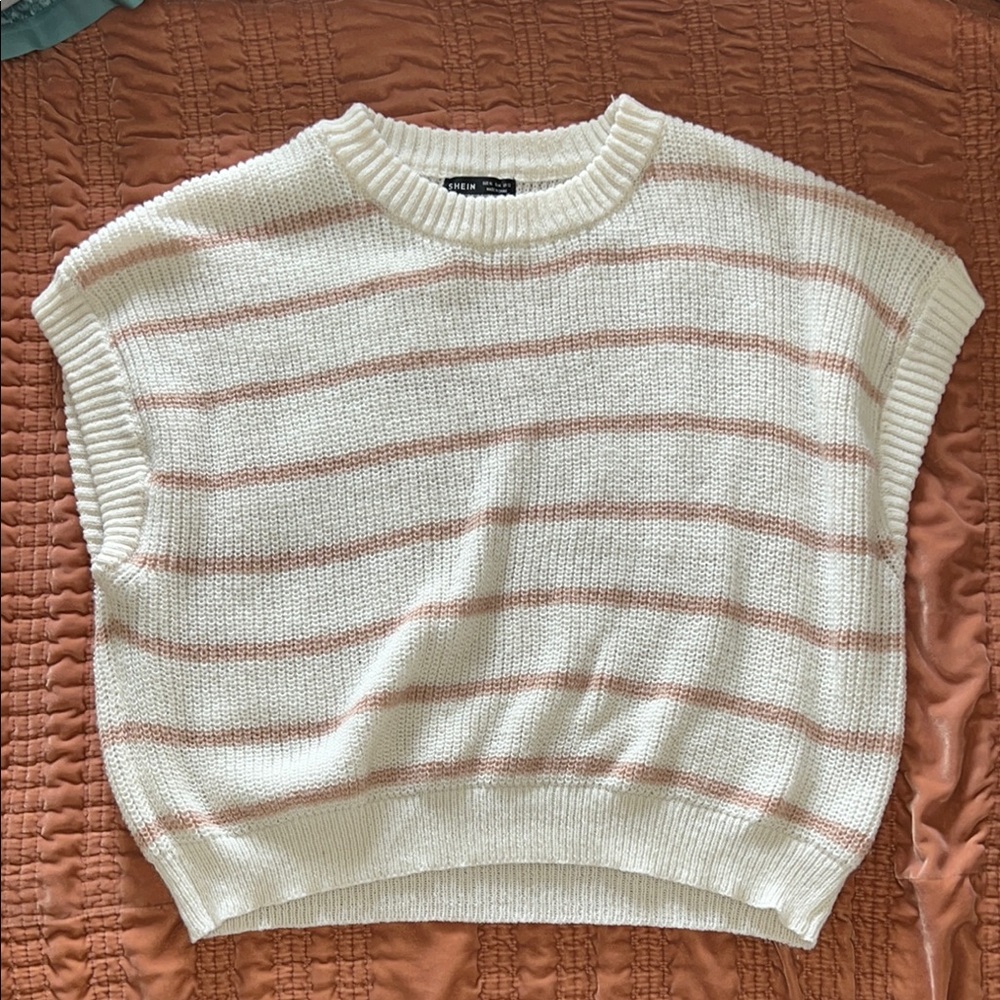 Striped Knit Sweater Top
